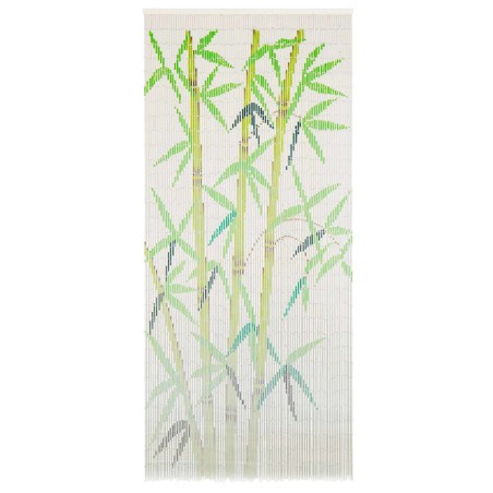 vidaXL Cortina de bambú para puerta contra insectos 90x200 cm