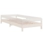 vidaXL Cama apilable de madera pino maciza blanco 90x190 cm vidaXL Cama apilable de madera pino maciza blanco 90x190 cm