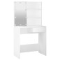 vidaXL Tocador con LED blanco 74,5x40x141 cm vidaXL Tocador con LED blanco 74,5x40x141 cm