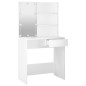 vidaXL Tocador con LED blanco 74,5x40x141 cm vidaXL Tocador con LED blanco 74,5x40x141 cm