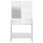 vidaXL Tocador con LED blanco 74,5x40x141 cm vidaXL Tocador con LED blanco 74,5x40x141 cm