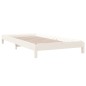 vidaXL Cama apilable de madera pino maciza blanco 90x190 cm vidaXL Cama apilable de madera pino maciza blanco 90x190 cm