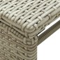 vidaXL Mesa de centro de ratán sintético gris 70x40x38 cm vidaXL Mesa de centro de ratán sintético gris 70x40x38 cm