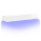 vidaXL Muebles de TV con luces LED 2 uds blanco brillo 60x35x15,5 cm