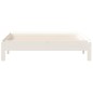 vidaXL Cama apilable de madera pino maciza blanco 90x190 cm vidaXL Cama apilable de madera pino maciza blanco 90x190 cm