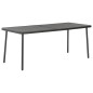 vidaXL Juego de comedor para jardín 9 piezas acero gris oscuro vidaXL Juego de comedor para jardín 9 piezas acero gris oscuro
