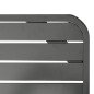 vidaXL Juego de comedor para jardín 9 piezas acero gris oscuro vidaXL Juego de comedor para jardín 9 piezas acero gris oscuro
