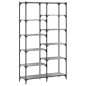 vidaXL Estantería hierro y madera ingeniería gris Sonoma 100x32x170 cm