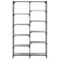 vidaXL Estantería hierro y madera ingeniería gris Sonoma 100x32x170 cm