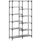 vidaXL Estantería hierro y madera ingeniería gris Sonoma 100x32x170 cm