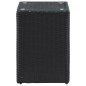 vidaXL Mesa auxiliar superficie vidrio ratán sint. negro 35x35x52 cm vidaXL Mesa auxiliar superficie vidrio ratán sint. negro 35x35x52 cm