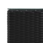 vidaXL Mesa auxiliar superficie vidrio ratán sint. negro 35x35x52 cm vidaXL Mesa auxiliar superficie vidrio ratán sint. negro 35x35x52 cm