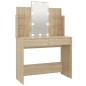 vidaXL Tocador con LED color roble Sonoma 96x40x142 cm vidaXL Tocador con LED color roble Sonoma 96x40x142 cm
