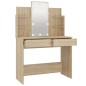 vidaXL Tocador con LED color roble Sonoma 96x40x142 cm vidaXL Tocador con LED color roble Sonoma 96x40x142 cm