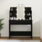 vidaXL Tocador con luces LED negro 96x40x142 cm vidaXL Tocador con luces LED negro 96x40x142 cm