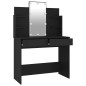 vidaXL Tocador con luces LED negro 96x40x142 cm vidaXL Tocador con luces LED negro 96x40x142 cm