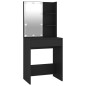 vidaXL Tocador con luces LED negro 60x40x140 cm vidaXL Tocador con luces LED negro 60x40x140 cm