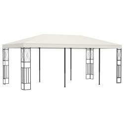vidaXL Cenador tela color crema 3x6 m