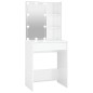 vidaXL Tocador con LED blanco brillante 60x40x140 cm vidaXL Tocador con LED blanco brillante 60x40x140 cm