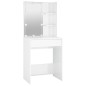 vidaXL Tocador con LED blanco brillante 60x40x140 cm vidaXL Tocador con LED blanco brillante 60x40x140 cm