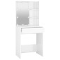 vidaXL Tocador con LED blanco brillante 60x40x140 cm vidaXL Tocador con LED blanco brillante 60x40x140 cm