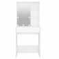 vidaXL Tocador con LED blanco brillante 60x40x140 cm vidaXL Tocador con LED blanco brillante 60x40x140 cm
