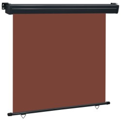 vidaXL Toldo lateral de balcón marrón 160x250 cm