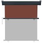 vidaXL Toldo lateral de balcón marrón 160x250 cm vidaXL Toldo lateral de balcón marrón 160x250 cm
