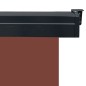 vidaXL Toldo lateral de balcón marrón 160x250 cm vidaXL Toldo lateral de balcón marrón 160x250 cm