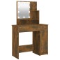 vidaXL Tocador con LED color roble ahumado 86,5x35x136 cm vidaXL Tocador con LED color roble ahumado 86,5x35x136 cm
