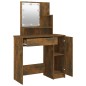 vidaXL Tocador con LED color roble ahumado 86,5x35x136 cm vidaXL Tocador con LED color roble ahumado 86,5x35x136 cm
