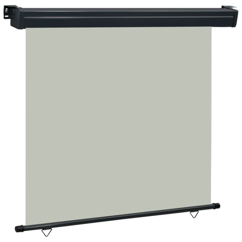 vidaXL Toldo lateral de balcón gris 170x250 cm vidaXL Toldo lateral de balcón gris 170x250 cm