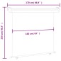 vidaXL Toldo lateral de balcón gris 170x250 cm vidaXL Toldo lateral de balcón gris 170x250 cm