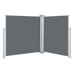 vidaXL Toldo lateral retráctil gris antracita 140x600 cm
