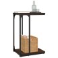 vidaXL Mesa auxiliar madera contrachapada marrón roble 40x30x60 cm vidaXL Mesa auxiliar madera contrachapada marrón roble 40x30x60 cm