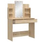 vidaXL Tocador con luces LED roble Sonoma 96x40x142 cm vidaXL Tocador con luces LED roble Sonoma 96x40x142 cm