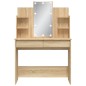 vidaXL Tocador con luces LED roble Sonoma 96x40x142 cm vidaXL Tocador con luces LED roble Sonoma 96x40x142 cm