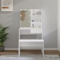 vidaXL Juego de tocador con LED madera contrachapada blanco vidaXL Juego de tocador con LED madera contrachapada blanco