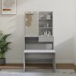 vidaXL Juego de tocador con LED madera contrachapada gris Sonoma vidaXL Juego de tocador con LED madera contrachapada gris Sonoma