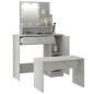 vidaXL Juego de tocador con LED madera contrachapada gris hormigón vidaXL Juego de tocador con LED madera contrachapada gris hormigón