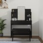 vidaXL Juego de tocador con LED madera contrachapada negro vidaXL Juego de tocador con LED madera contrachapada negro