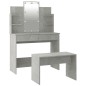 vidaXL Juego de tocador con LED madera contrachapada gris hormigón vidaXL Juego de tocador con LED madera contrachapada gris hormigón
