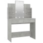 vidaXL Juego de tocador con LED madera contrachapada gris hormigón vidaXL Juego de tocador con LED madera contrachapada gris hormigón
