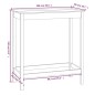 vidaXL Mesa alta de bar madera maciza de pino 100x50x110 cm