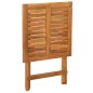 vidaXL Mesa y sillas plegables terraza 3 pzas y cojines madera acacia 