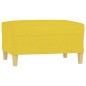 vidaXL Reposapiés de tela amarillo claro 70x55x41 cm vidaXL Reposapiés de tela amarillo claro 70x55x41 cm