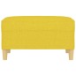 vidaXL Reposapiés de tela amarillo claro 70x55x41 cm vidaXL Reposapiés de tela amarillo claro 70x55x41 cm