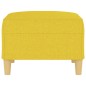 vidaXL Reposapiés de tela amarillo claro 70x55x41 cm vidaXL Reposapiés de tela amarillo claro 70x55x41 cm