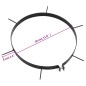 vidaXL Abrazadera para aireador césped con pinchos 5 uds hierro Ø30cm vidaXL Abrazadera para aireador césped con pinchos 5 uds hierro Ø30cm