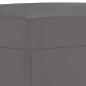 vidaXL Reposapiés de cuero sintético gris 60x50x41 cm vidaXL Reposapiés de cuero sintético gris 60x50x41 cm